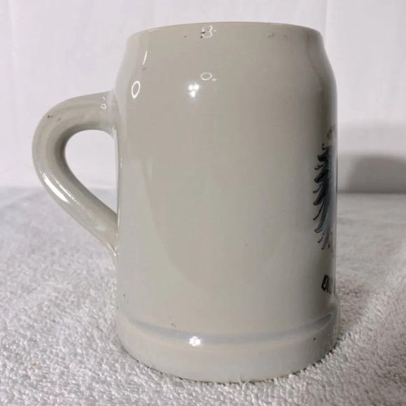 Vintage Old Germany Beige Stoneware Eagle Crest Beer Mug Stein - Picture 3 of 14